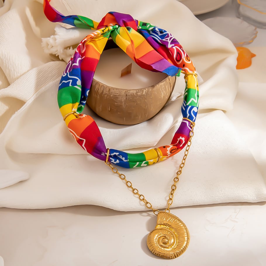 1 stuk stoffen hanger ketting Afbeelding3