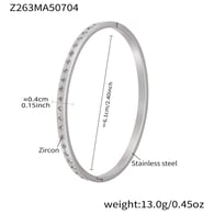 Z263-Steel Color Zircon Bracelet Picture10