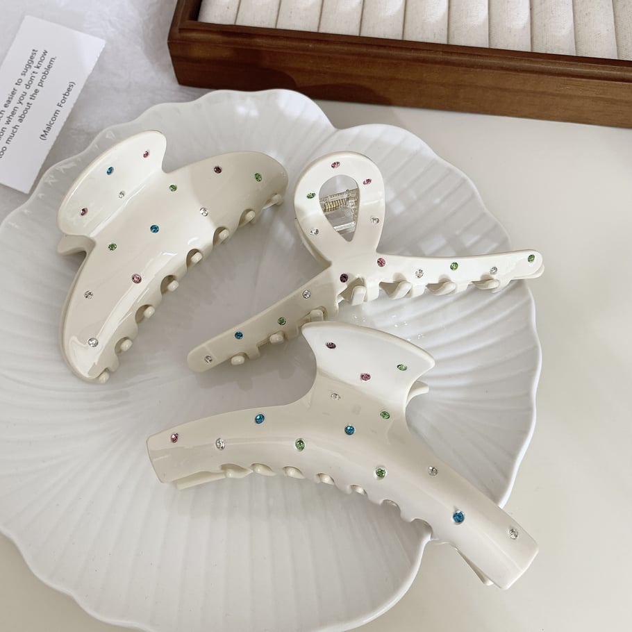 1 paar Simple Series Daily geometrische acetaat haarklemmen voor dames Afbeelding4