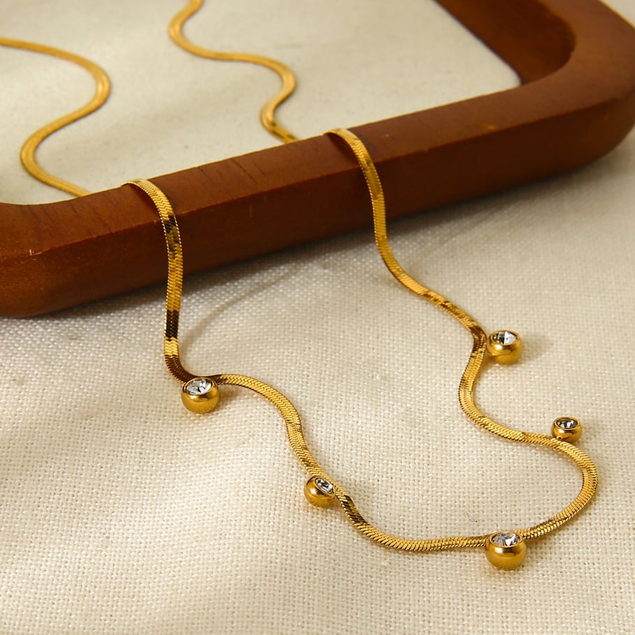 1 Piece Simple Daily Chain Circle Stainless Steel Women’s Pendant Necklaces Picture4