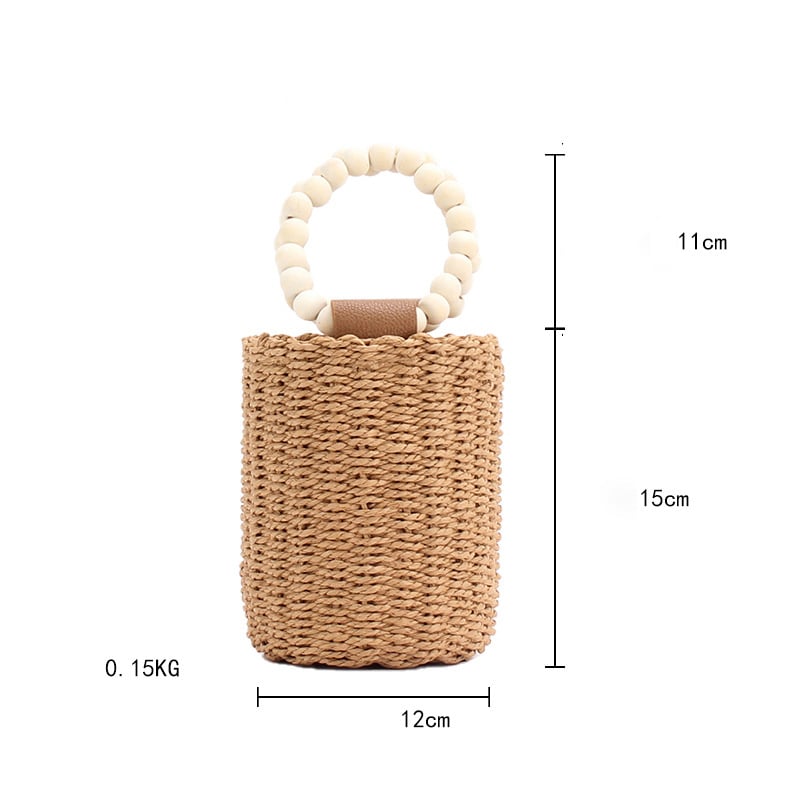1 Piece Solid Color Bucket Bag 
