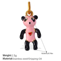 PJ626BPG Black Pink Pendant Picture17