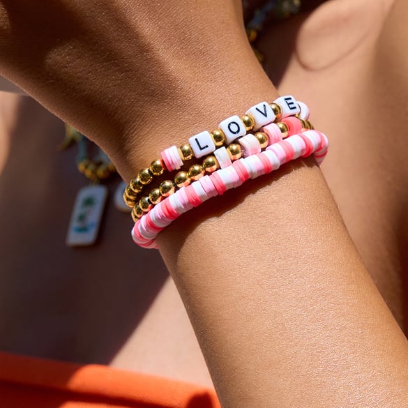 1 bracelet de perles pour femme en argile polymère et acier inoxydable 2
