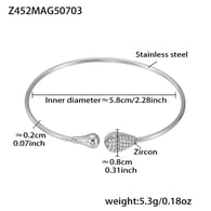 Z452-Steel Color Zircon Bracelet Picture9