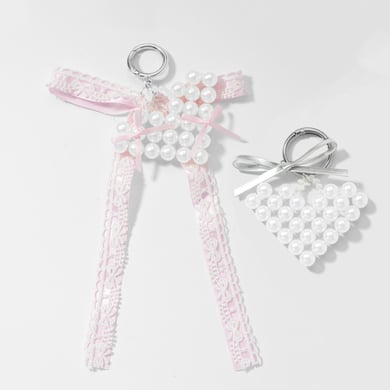 1 Piece Beaded Heart Bag Charm h5 Picture3