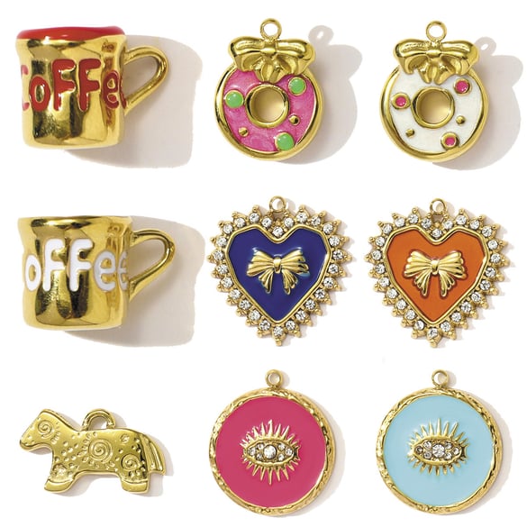 1 Piece Casual Food Stainless Steel Women's Pendants 2