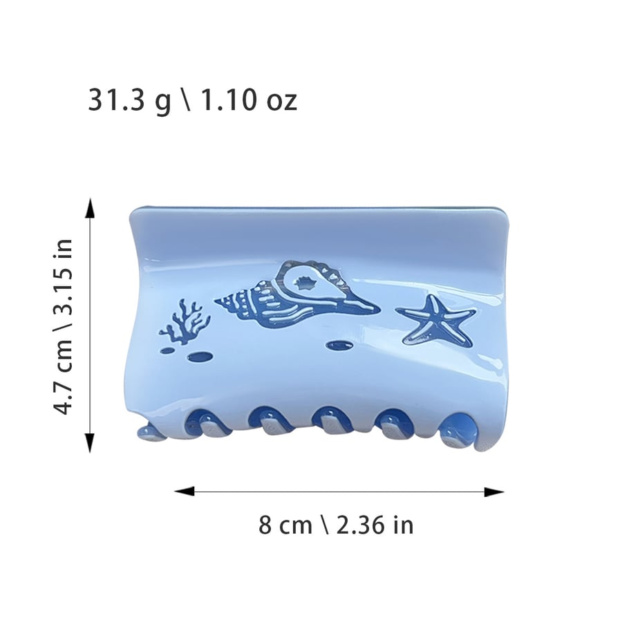 1 Piece Dolphin Acrylic Women's Hair Claws Picture7
