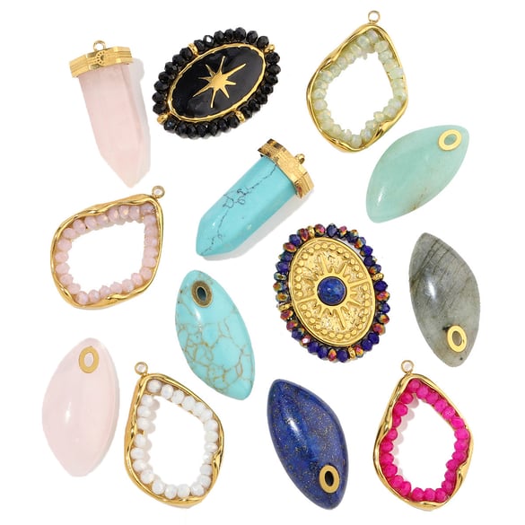 1 Piece Irregular Shape Natural Stones Women's Pendants 2