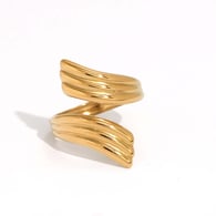 Gold color/One size/1件戒指 Afbeelding2