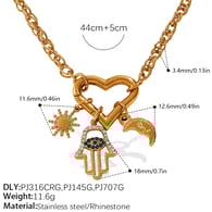 XL513G1 gold necklace Picture8