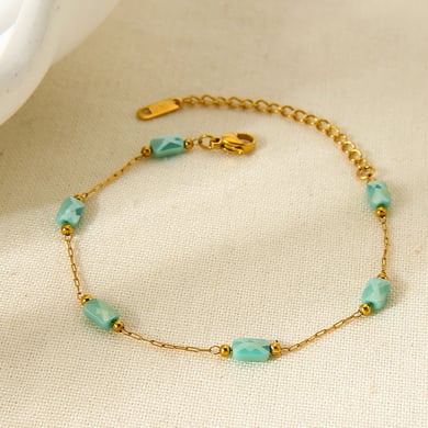1 Piece Luxurious Elegant Chain  Stainless Steel  Women's Chain Bracelets h5 Picture3