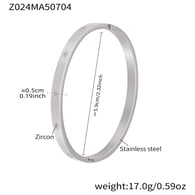 Z024-Steel Color Zircon Bracelet Picture2