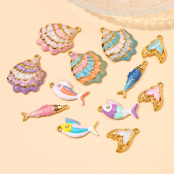 1 Piece Glamorous Fish Stainless Steel Women's Pendants 2