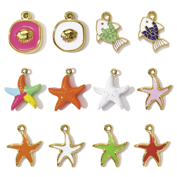 1 Piece Vacation Starfish Stainless Steel Women's Pendants 2