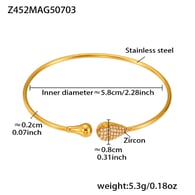 Z452-Gold Zircon Bracelet Picture8