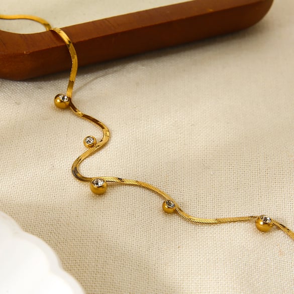 1 Piece Simple Daily Chain Circle Stainless Steel Women’s Pendant Necklaces