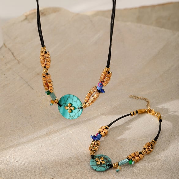 Ethnic Series Natural Stones Necklaces Set 2