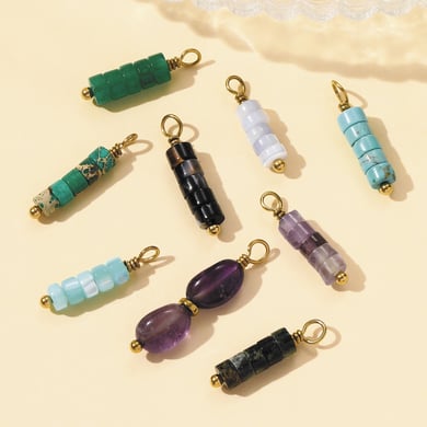 1 Piece Natural Stones Beads Women's Pendants h5 Picture2