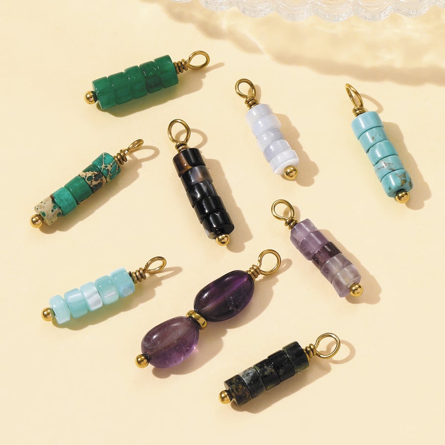 1 Piece Natural Stones Beads Women's Pendants Picture2