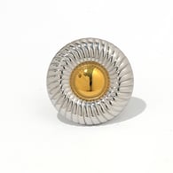 Gold and silver color/One size/1件戒指 Afbeelding2