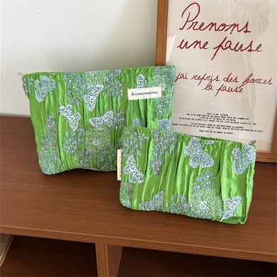 1 Parça Simple Series Tatil Kelebeği Polyester Kadın Makyaj Çantası h5 Resim3