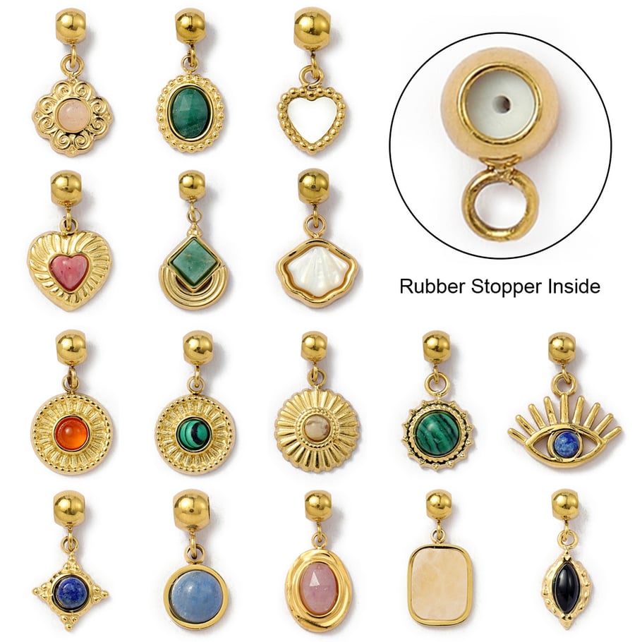 1 Piece Retro Devil's Eye Natural Stones Women's Pendants Picture4