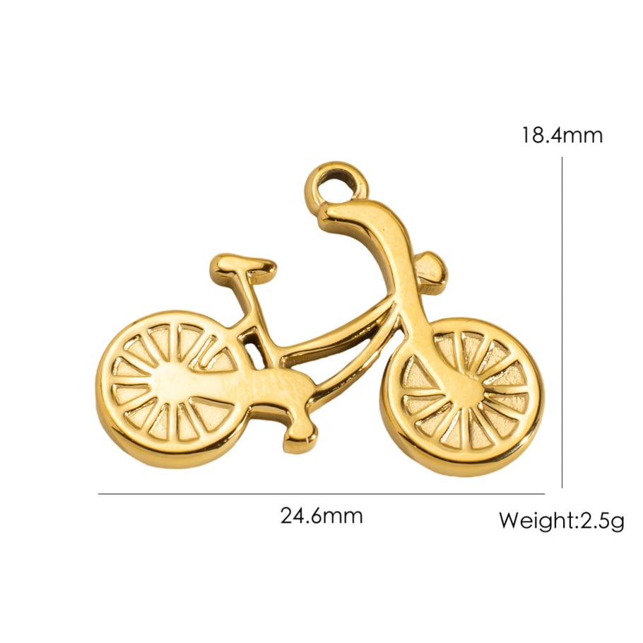 1 Piece Cute DIY Heart Figure Fish Stainless Steel  Women's Pendants 