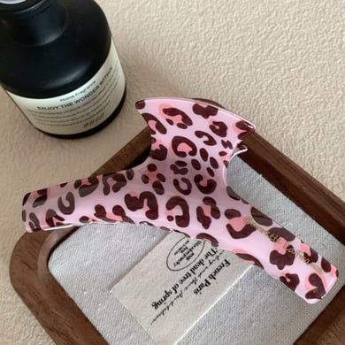 1 paar Classic Series Casual Leopard Print Acetaat Dames Haarklemmen h5 