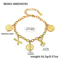 RE002-X Gold DIY Bracelet 16+5cm Picture4