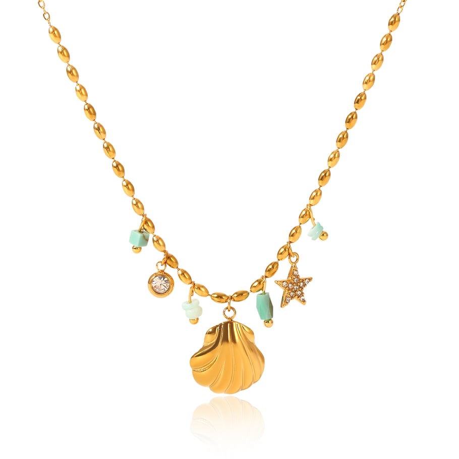 1 Piece Simple Series Daily Turtle Stainless Steel Women's Pendant Necklaces