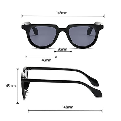 1 Pair Simple Series Daily Patchwork Women's Sunglasses h5 Picture6