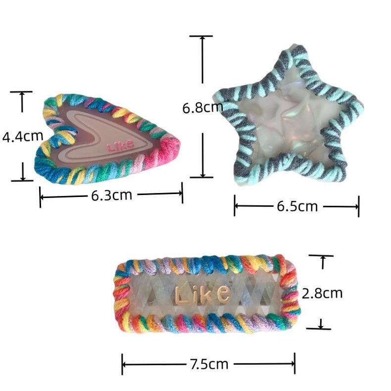 1 Piece Designable Star Cellulose Acetate Sheet Women's Hair Clips Picture7