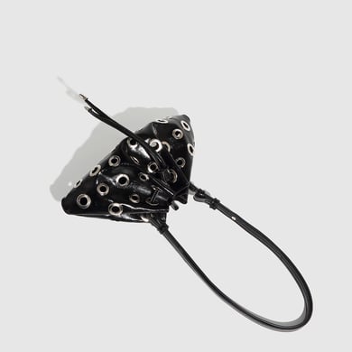 Bolso de hombro de PU con remaches clásicos de serie lujosa para mujer, 1 pieza h5 Imagen4
