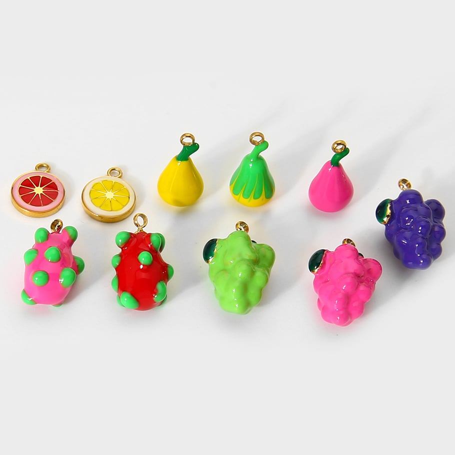 1 Pair Romantic Series Sweet Plant Stainless Steel  Pendants Picture4