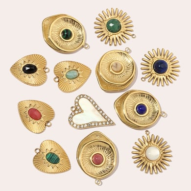 1 colgante clásico de acero inoxidable con forma de corazón para mujer h5 Imagen5