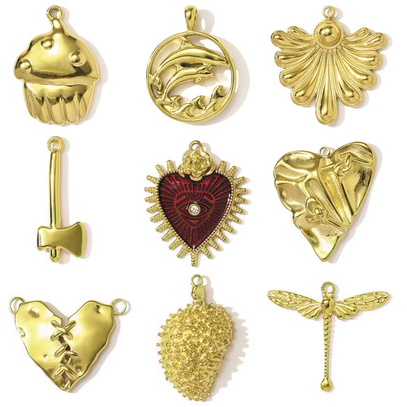 1 Piece Exquisite Heart Stainless Steel Women's Pendants