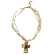 Gold cross necklace 