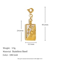 Spring Clasp N3036 Pendant - Gold Picture9