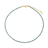 Natural Stone Short Necklace-Malachite Picture29