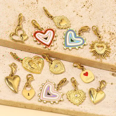 1 Piece Romantic Heart Stainless Steel Women's Pendants h5 Picture3