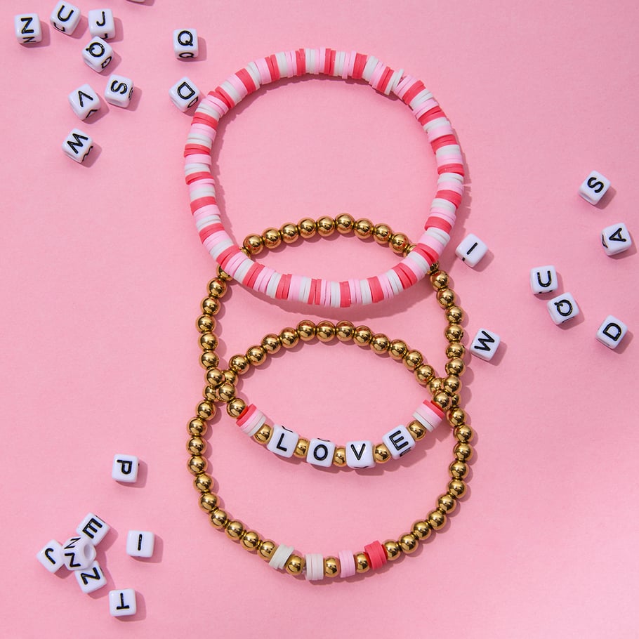 1 bracelet de perles pour femme en argile polymère et acier inoxydable Image6