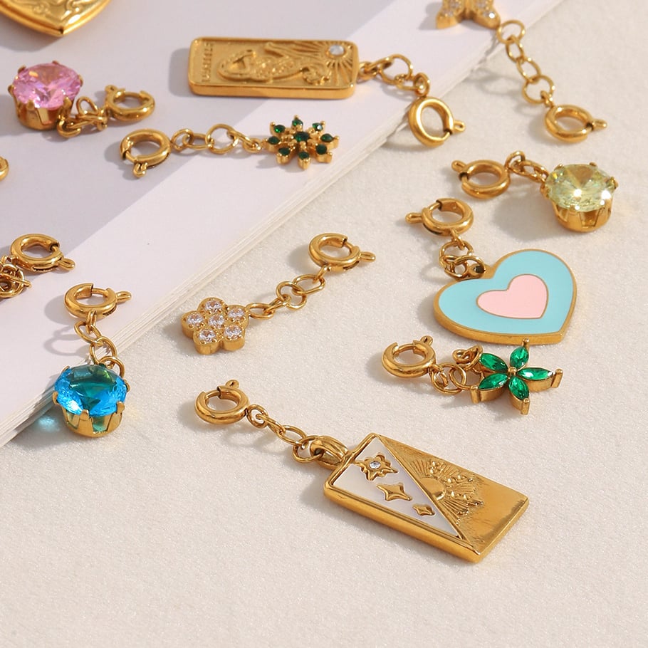 1 Piece Heart Stainless Steel Gold Color Pendant Picture4