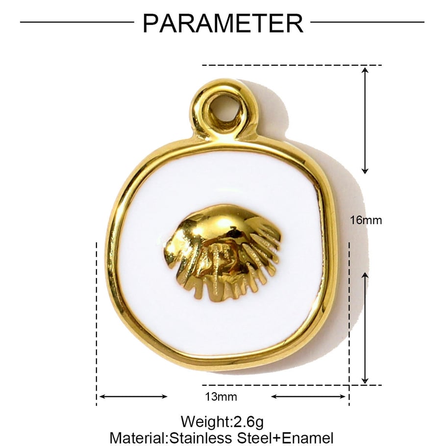 1 colgante de acero inoxidable con forma de estrella de mar para mujer Imagen2