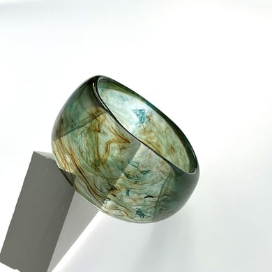 1 Piece Simple Series Elegant Gradient Color Acrylic Women's Bangles h5 Picture3