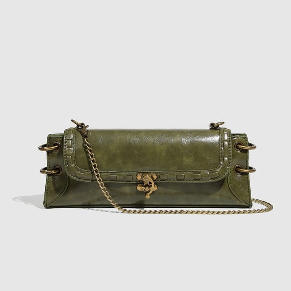 1 Piece Simple Series Retro Solid Color PU Women's Shoulder Bags 2