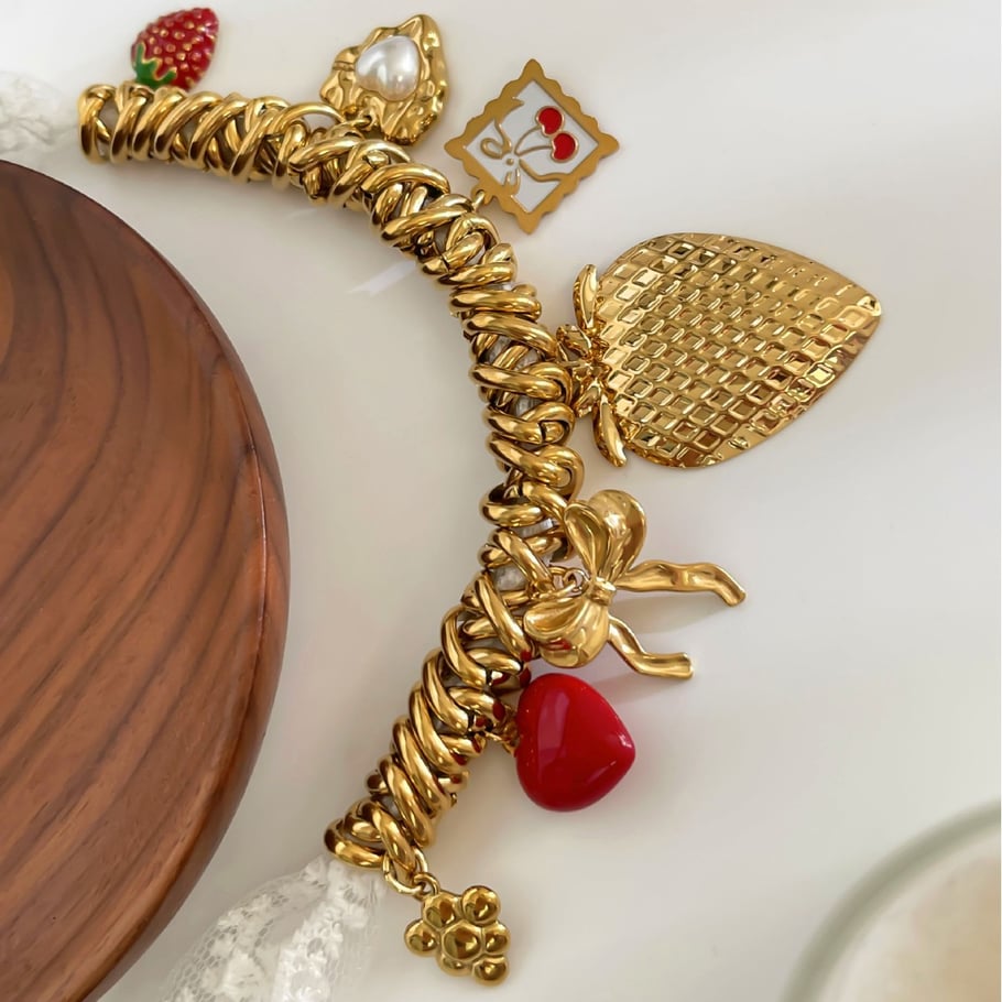 1 Piece Heart Stainless Steel Gold Color Pendant Necklace Picture5