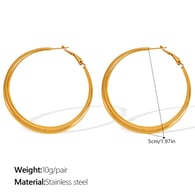 EH02G5CM gold earrings Picture2