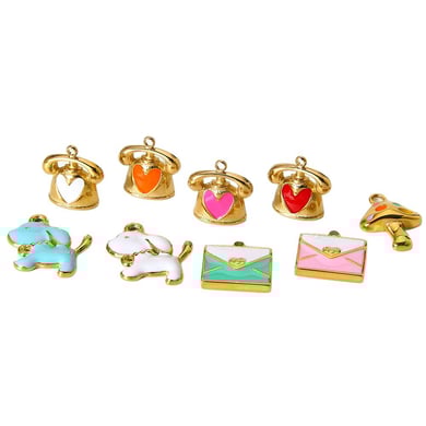 1 Pair Romantic Series Cute Heart Stainless Steel  Pendants h5 Picture5
