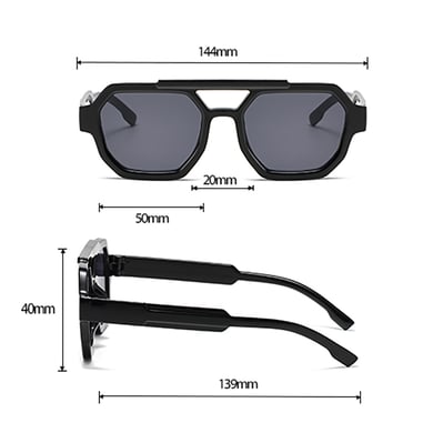 1 Pair Simple Series Daily Patchwork Women's Sunglasses h5 Picture2