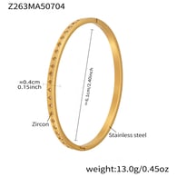 Z263-Gold Zircon Bracelet Picture9